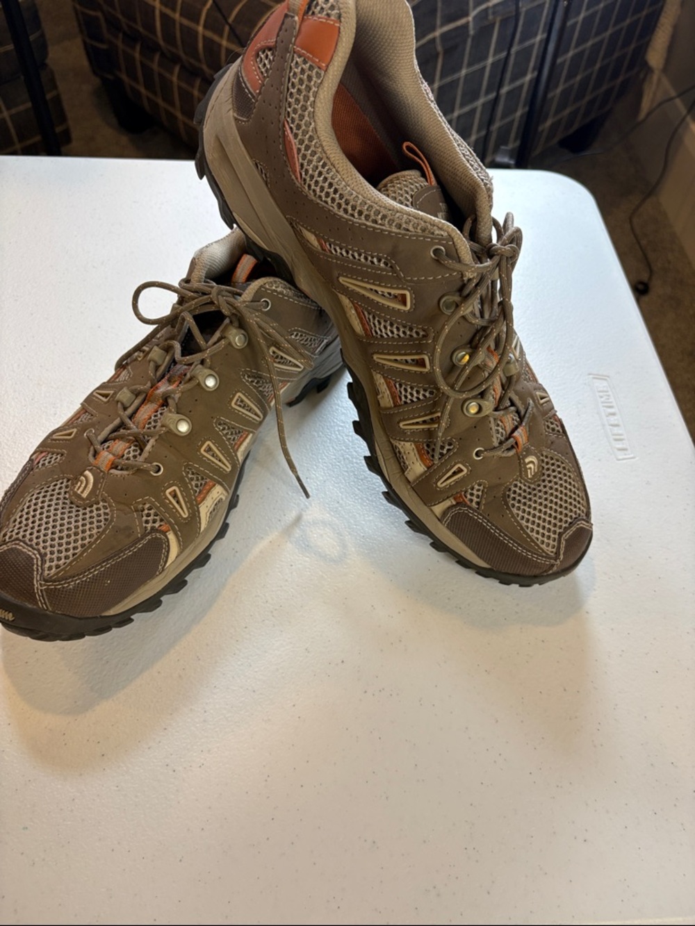 The North Face Men's Trail Runners in Tan & Orange - Picture 4 of 6